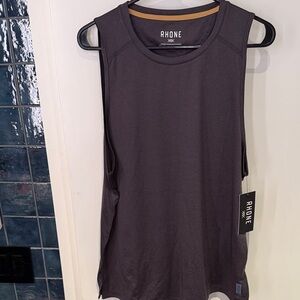 Rhone Charcoal Sleeveless Athletic Top